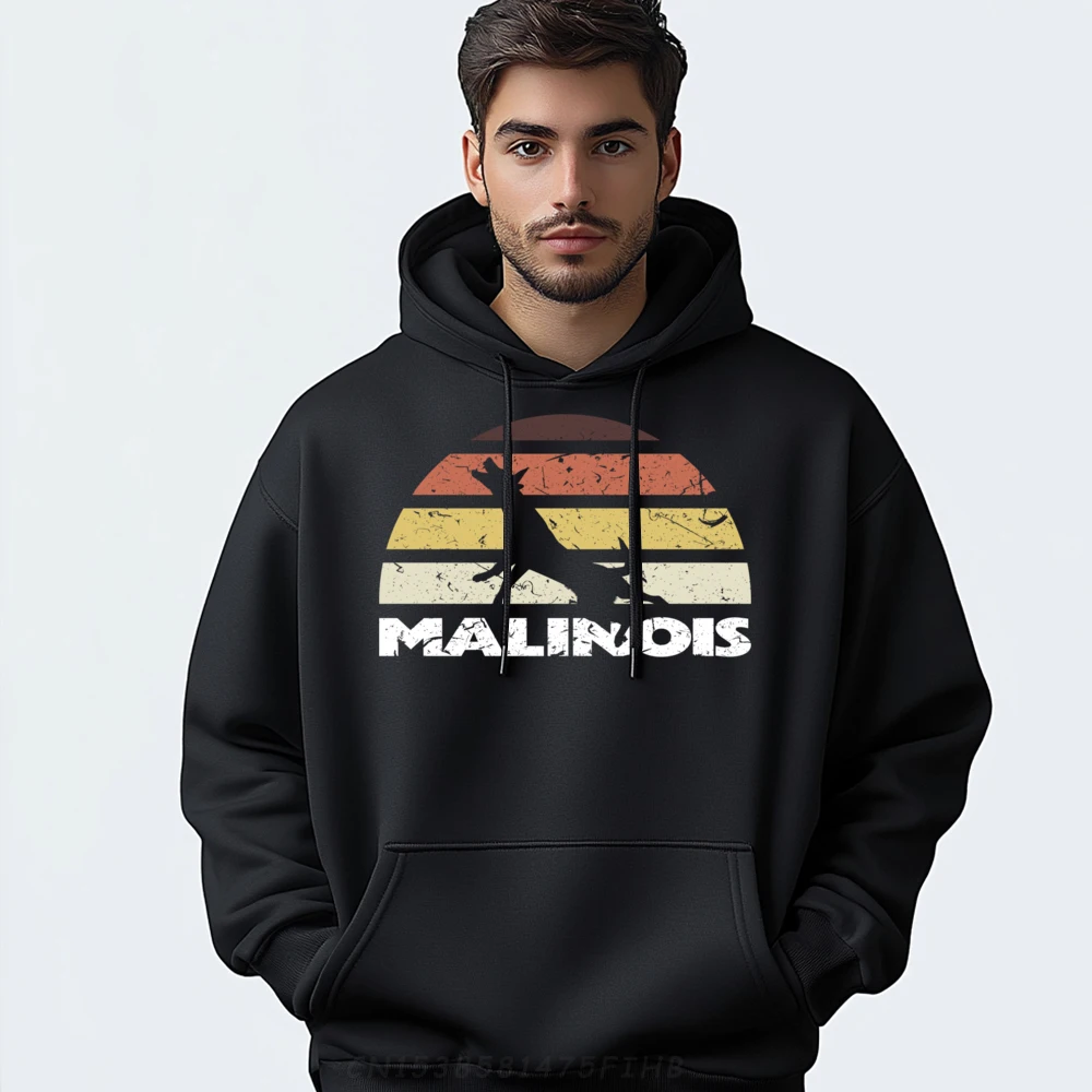 

Belgian Shepherd Malinois Hoodies Gift Idea Long Sleeve Family Hoodies Loose Christmas O Neck Hoodies Birthday