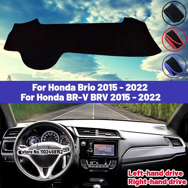 Alfombrilla de Alta Calidad para el Tablero de Honda BR-V BRV Brio 2015-2022, Protector Solar, Anti-UV, Evita la Luz Directa, Alfombras, 2019 2020 2021