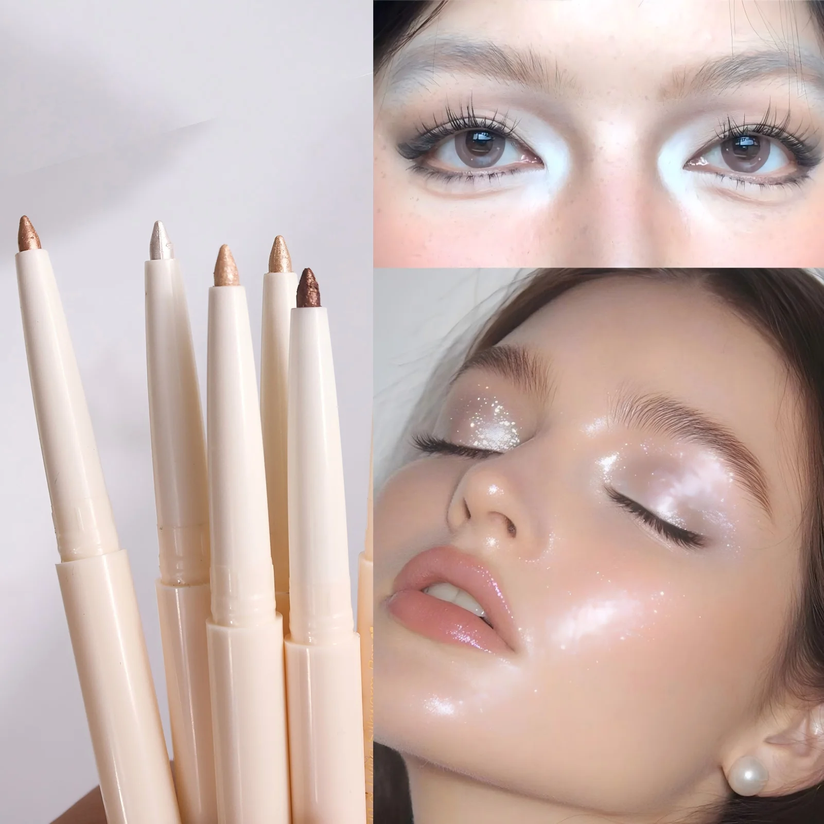 Brightens The Lying Silkworm Pen; Can Also Be Used for Various Purposes Such As Eye Shadow, Various Highlights;