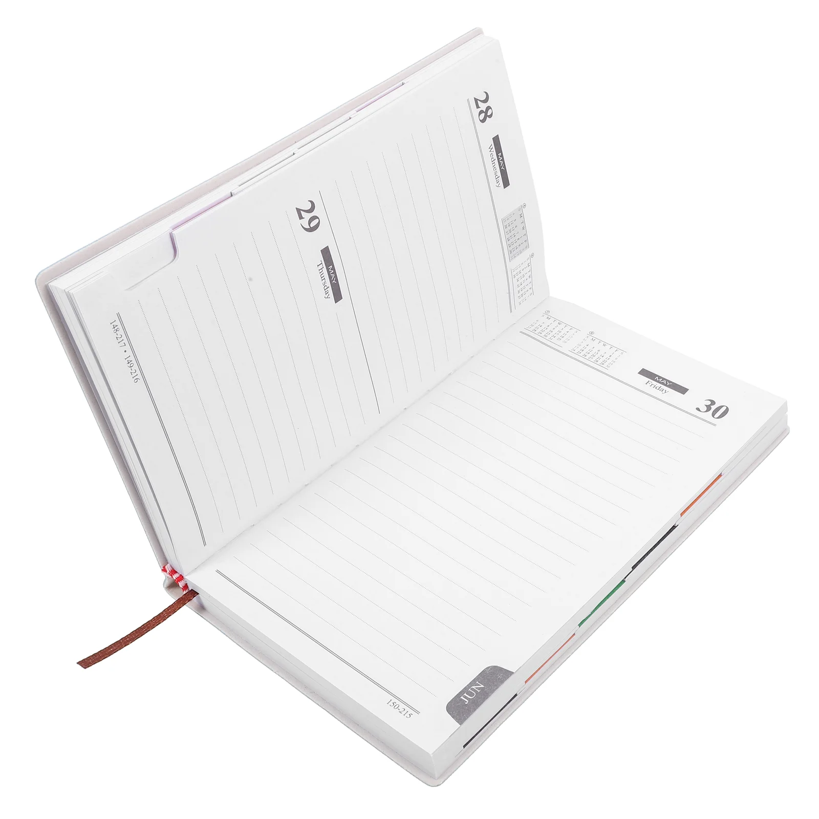 2025 inglês agenda livro bolso agenda trabalho calendário planejamento diário reunião bloco de notas planejador a6 caderno diário