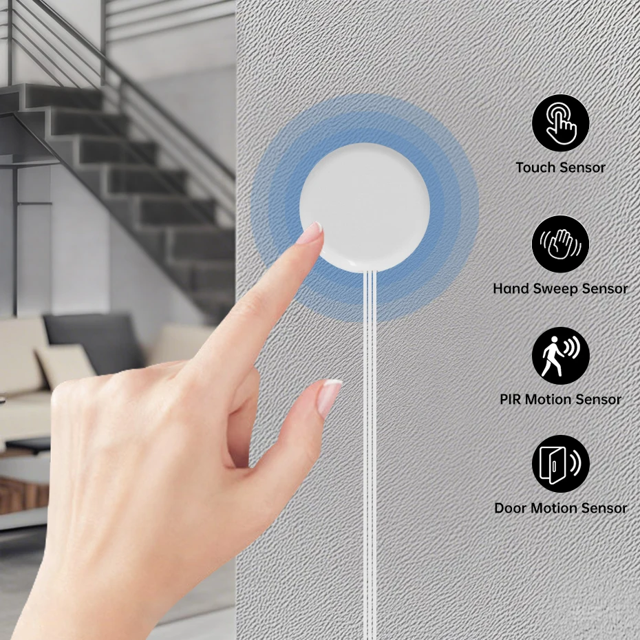 DC12-24V Dupont 3Pin Sensor Switch With Wire Cable Penetrable Touch Sensor Hand Sweep Dimmer PIR Motion /Dual Door Sensor Switch