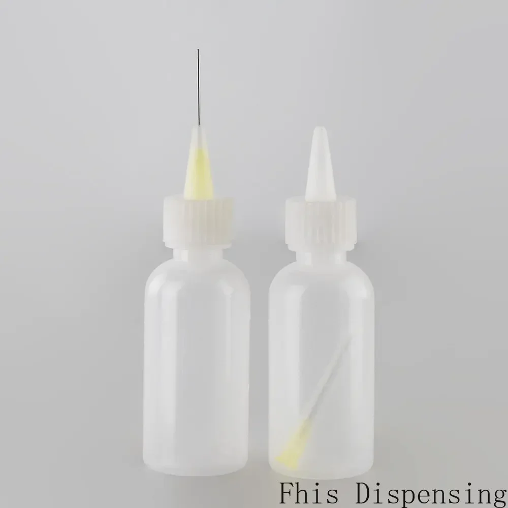 50ml Needle Tip Soldering Liquid Flux Gas Water Oil Dispenser Plastic Bottle