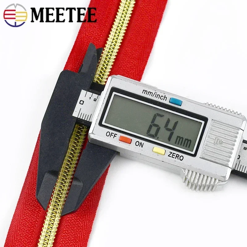 10/30/50 متر 5 # النايلون لفائف رمز السوستة ديكور DIY أكياس الخياطة محفظة الملابس سستة أشرطة السحابات الملونة إصلاح الملحقات #3