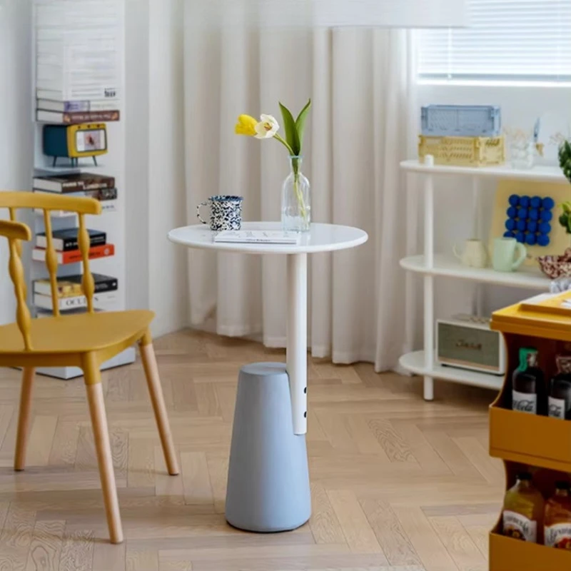 

Cafe shop restaurant furniture is simple, design metal bedside table, round small coffee table sofa end table