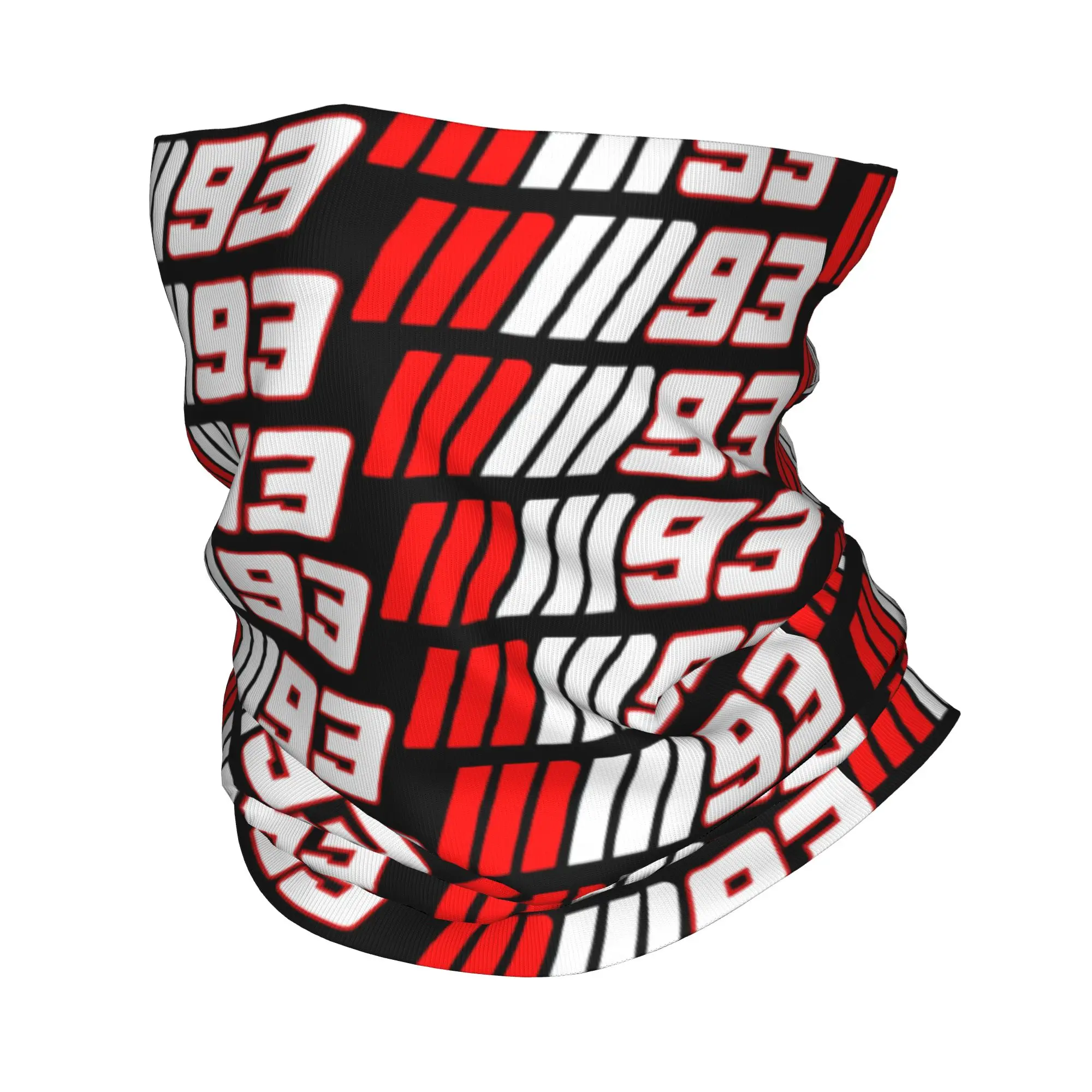 Custom M-Marced Motor 93 Winter Headband Neck Warmer Men Women Hiking Running Tube Scarf Motorcycle Rider Face Bandana Gaiter