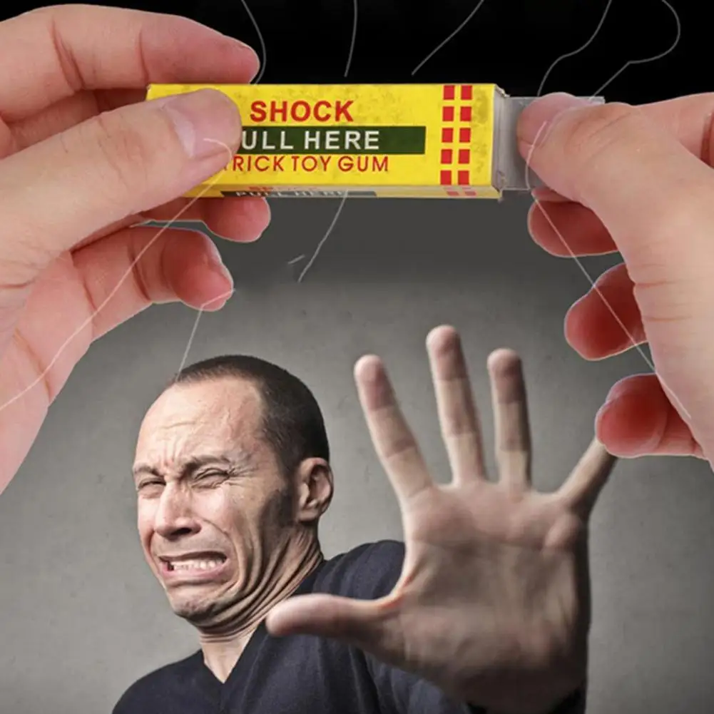 Elektrische Schok Joke Kauwgom Trekkop Schokkend Prank Speelgoed Kauwen Gadget Speelgoed Shocker Gag Gum Speelgoed Elektrische Truc Gift Sh W2Z0