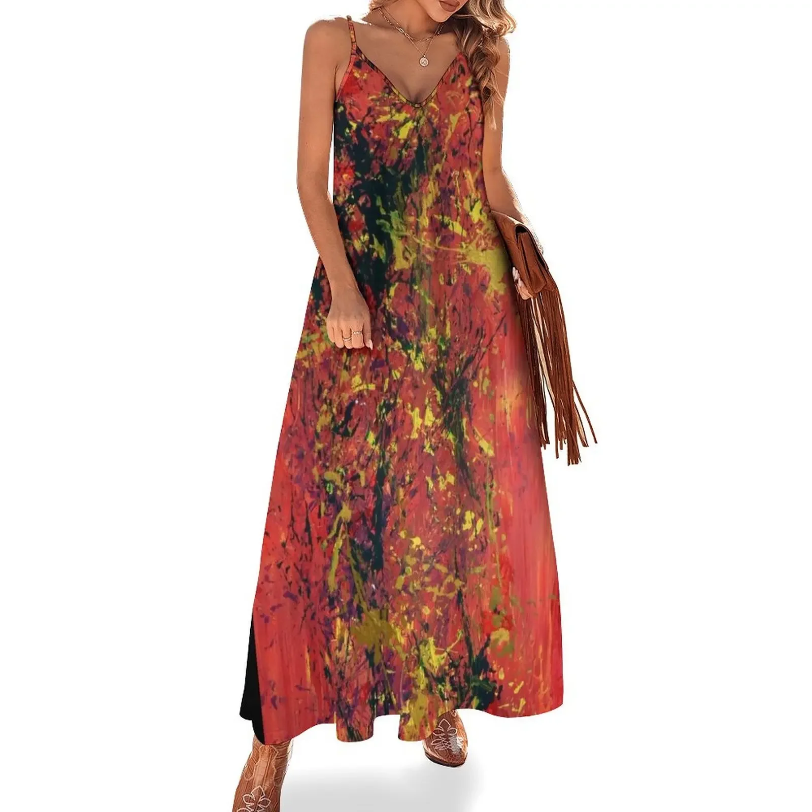 

festive Sleeveless Dress Prom gown summer dress daily