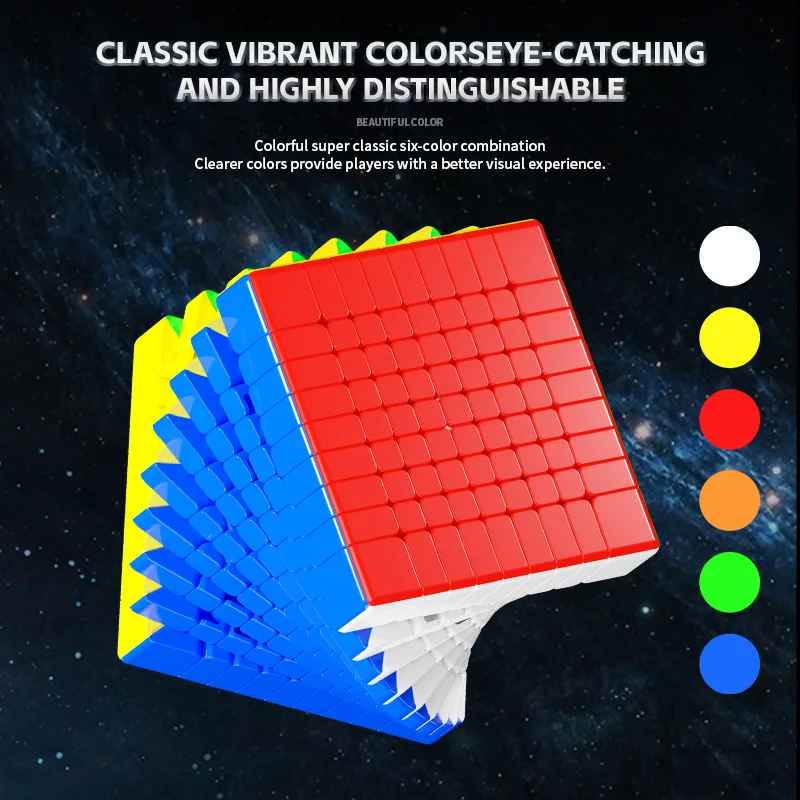 Sengso Mosheng 9x9 Cubo Magico Magnetico Shengshou 9x9 Cubo Senza Adesivo Puzzle Professionale Giocattoli Regalo Dei Bambini Cubo Magico