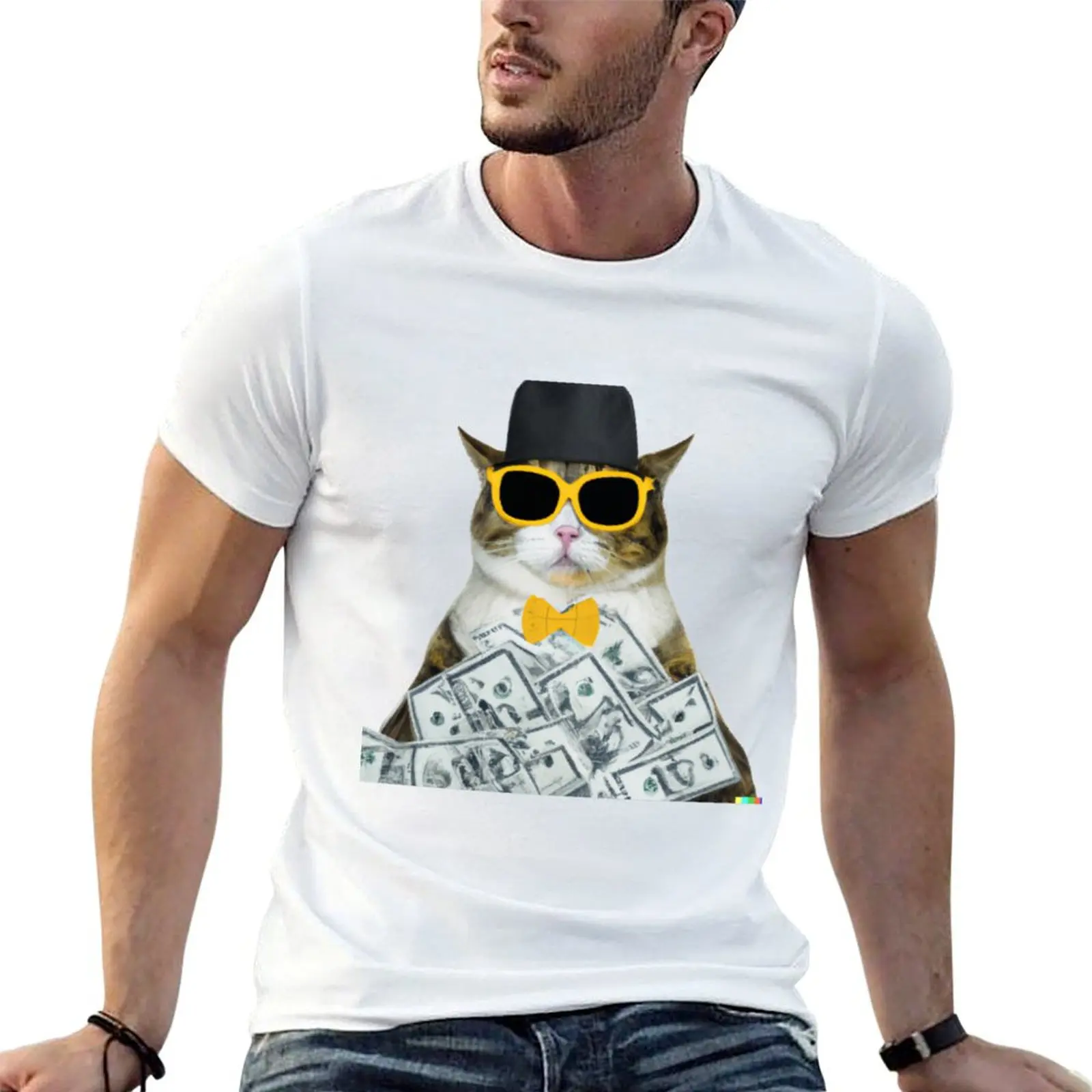 

The millionaire cat T-Shirt t shirts designer t shirts for man graphic vintage mens graphic t shirts T-shirt