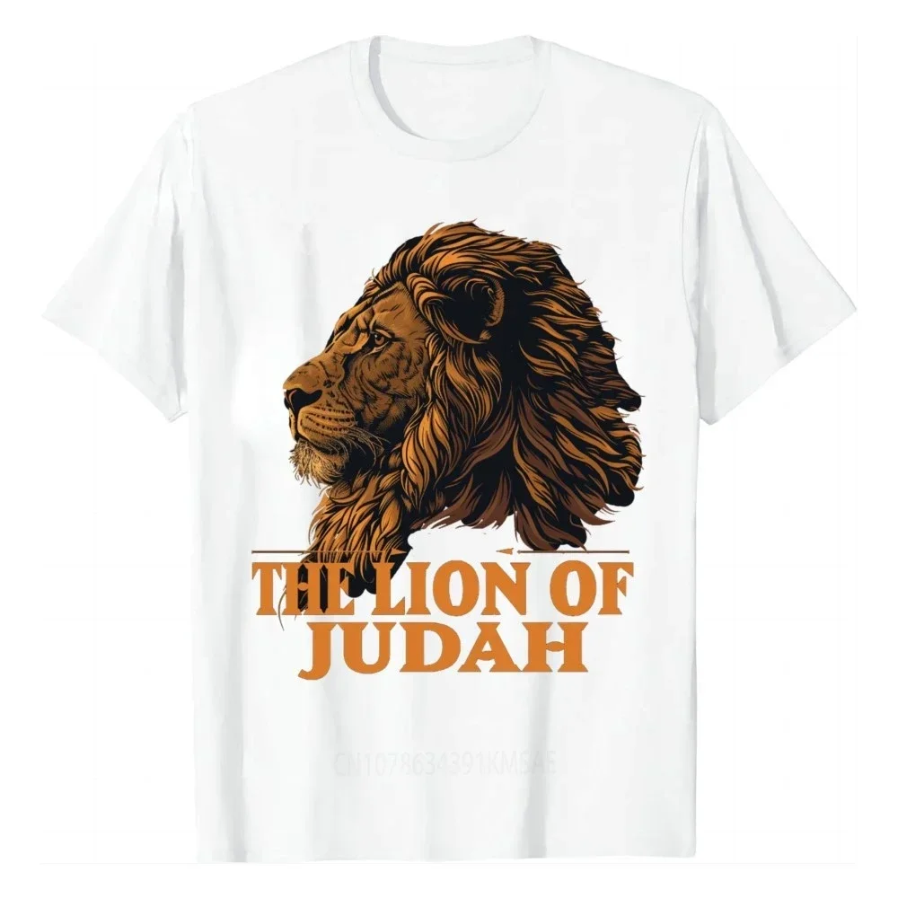 Jesus Lion of Judah Christian Gift for Men Women T-Shirt  Vintage T Shirt  Animal Tops  Ropa Hombre