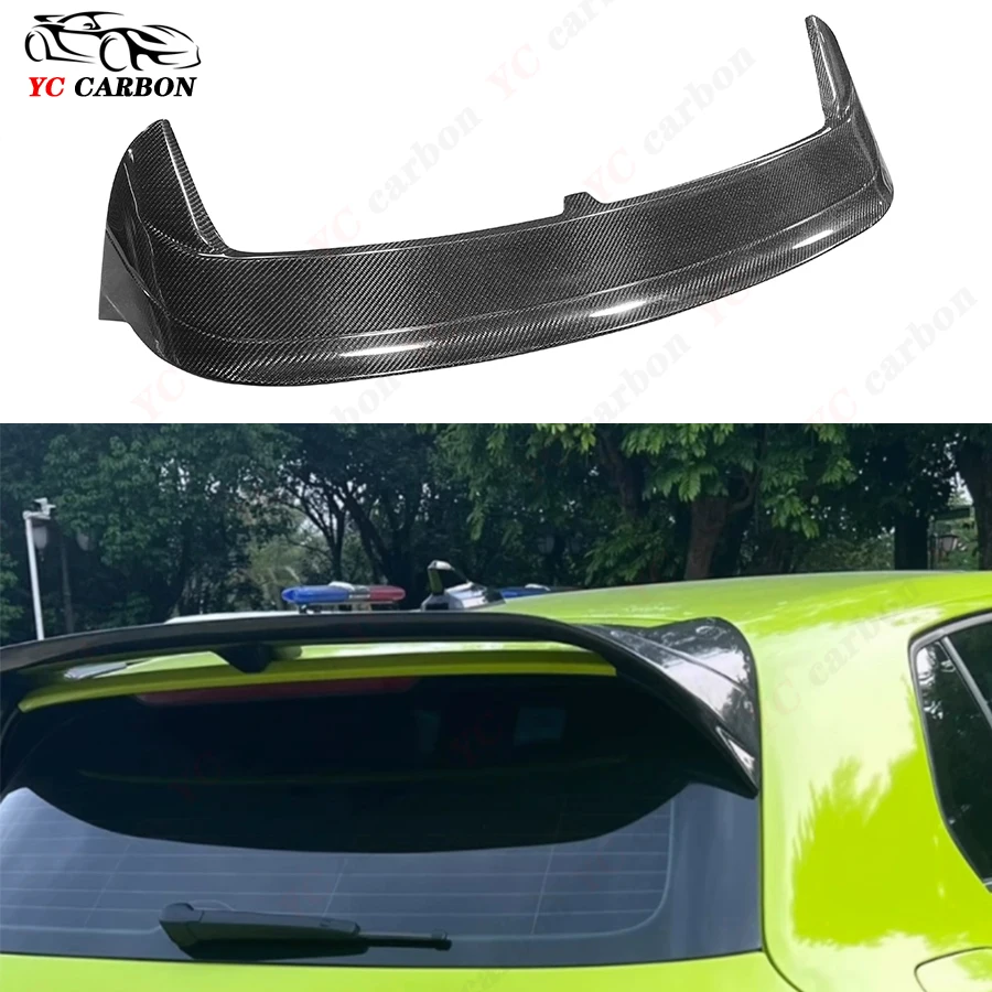 

For Volkswagen VW Golf 8 MK8 GTI CS Style High quality Carbon Fiber spoiler Tail fins Car Rear Trunk Spoiler Lip Wing Lip