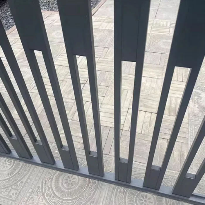 التخصيص سبائك الألومنيوم في الهواء الطلق شرفة سياج الفن الدرابزين والدرابزين لفيلا فناء جدار درج درابزين #3