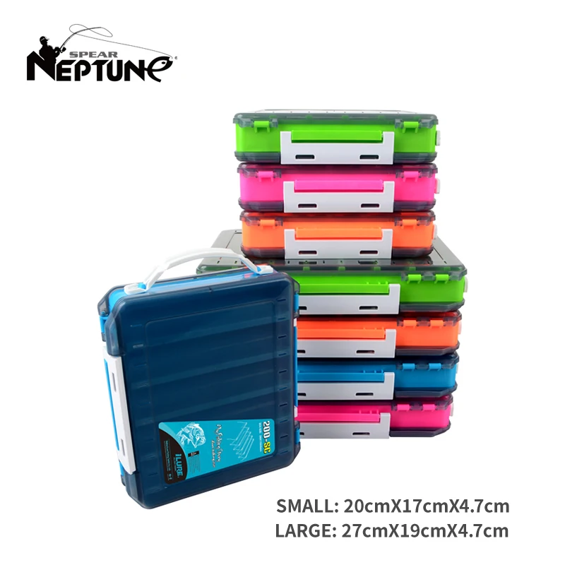 Fishing Box Double sided Fisherman Tackle Box for Spinners Lure Egi Box Artificial Hard Bait Case Accessories Storage Organizer