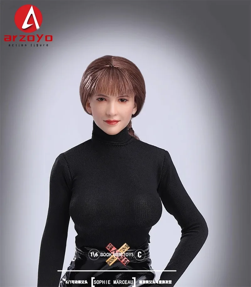 

BOOK MEN TOYS BM01 1/6 Sophie Movable Eyes Head Sculpt Fit 12'' Female Soldier Action Figure Body