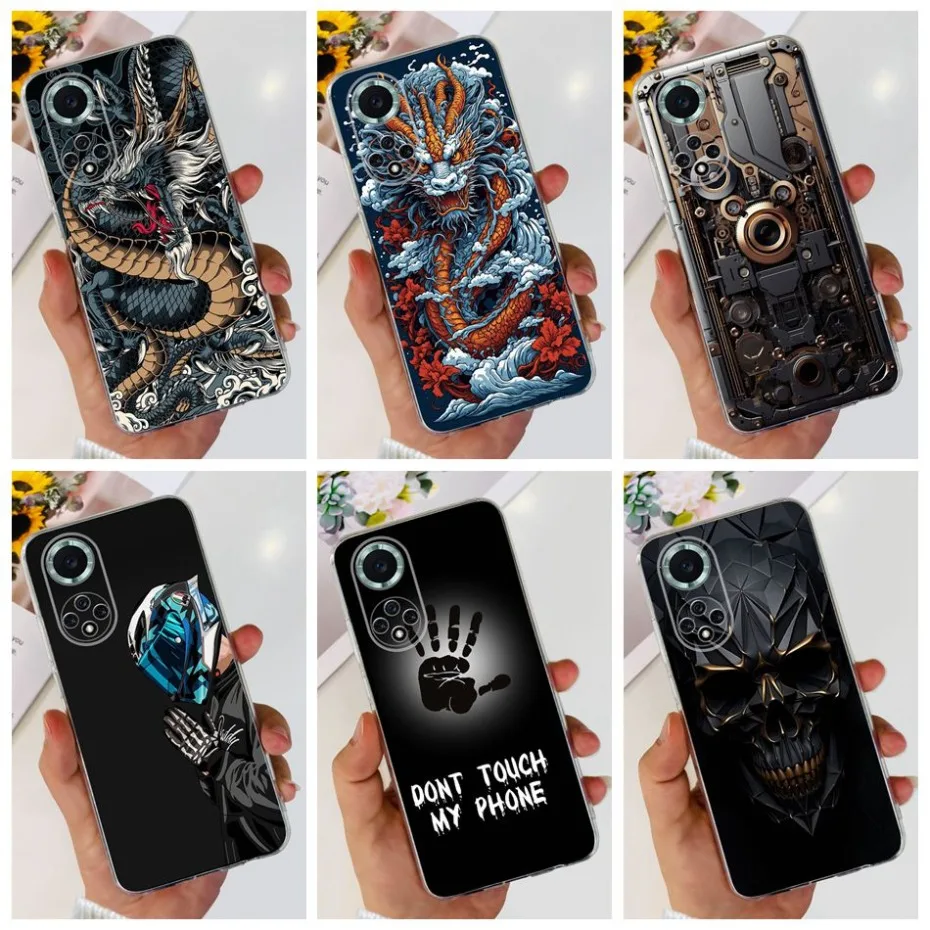 For Huawei Nova 9 NAM-LX9 Cool Dragon Pattern Phone Case For Huawei Nova9 Soft Silicone TPU Cases