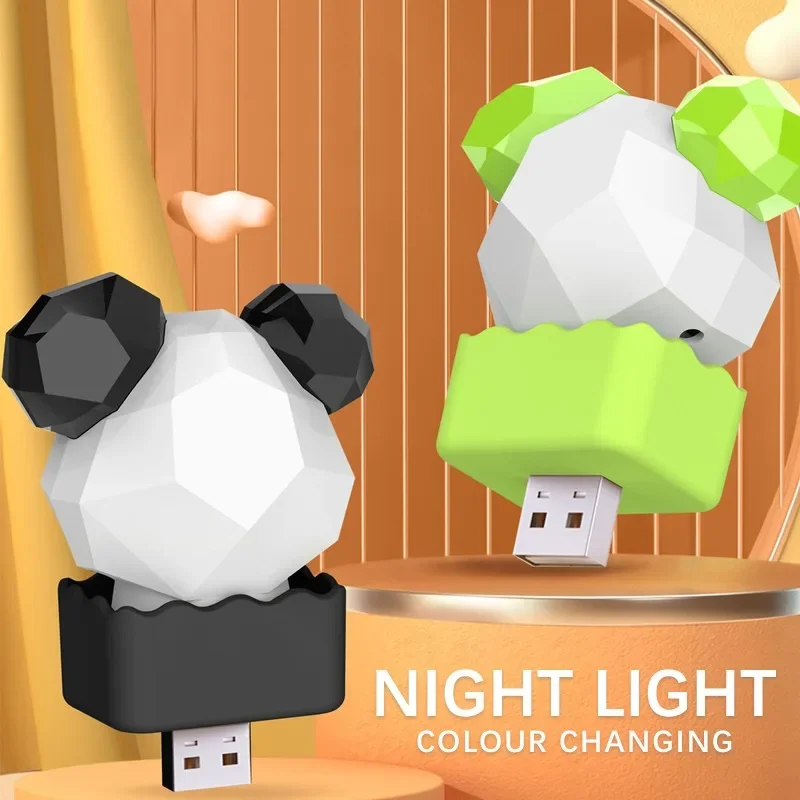 Luz Led para decoración del hogar, luces de ambiente para fiesta, luz nocturna de dibujos animados, lámparas de escritorio, iluminación USB, decoración navideña