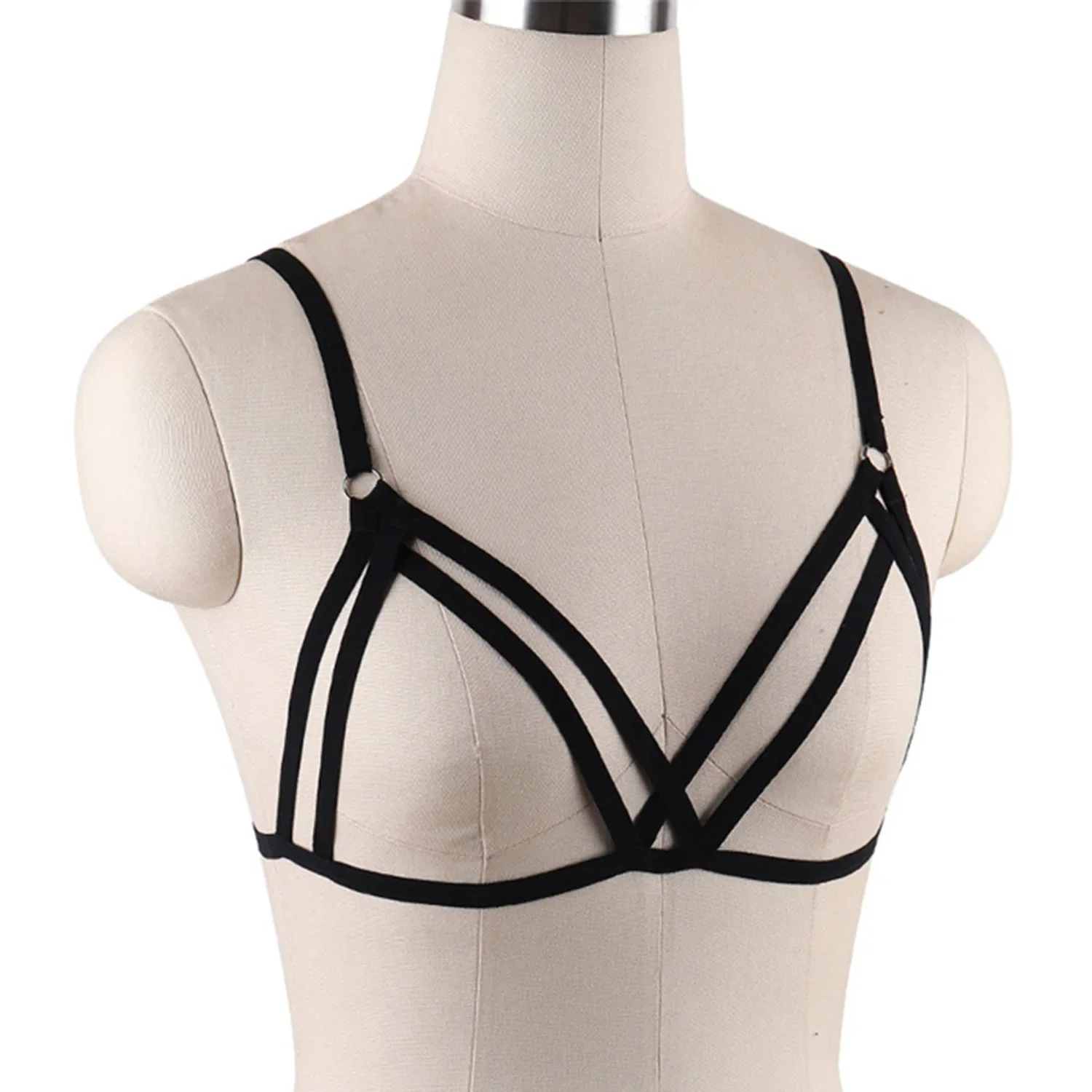 

GUUOAT сексуальное нижнее белье женский бюстгальтер одежда с вырезами модное регулируемое эротическое белье с крестом порно подтяжка бюста с открытой чашкой новинка