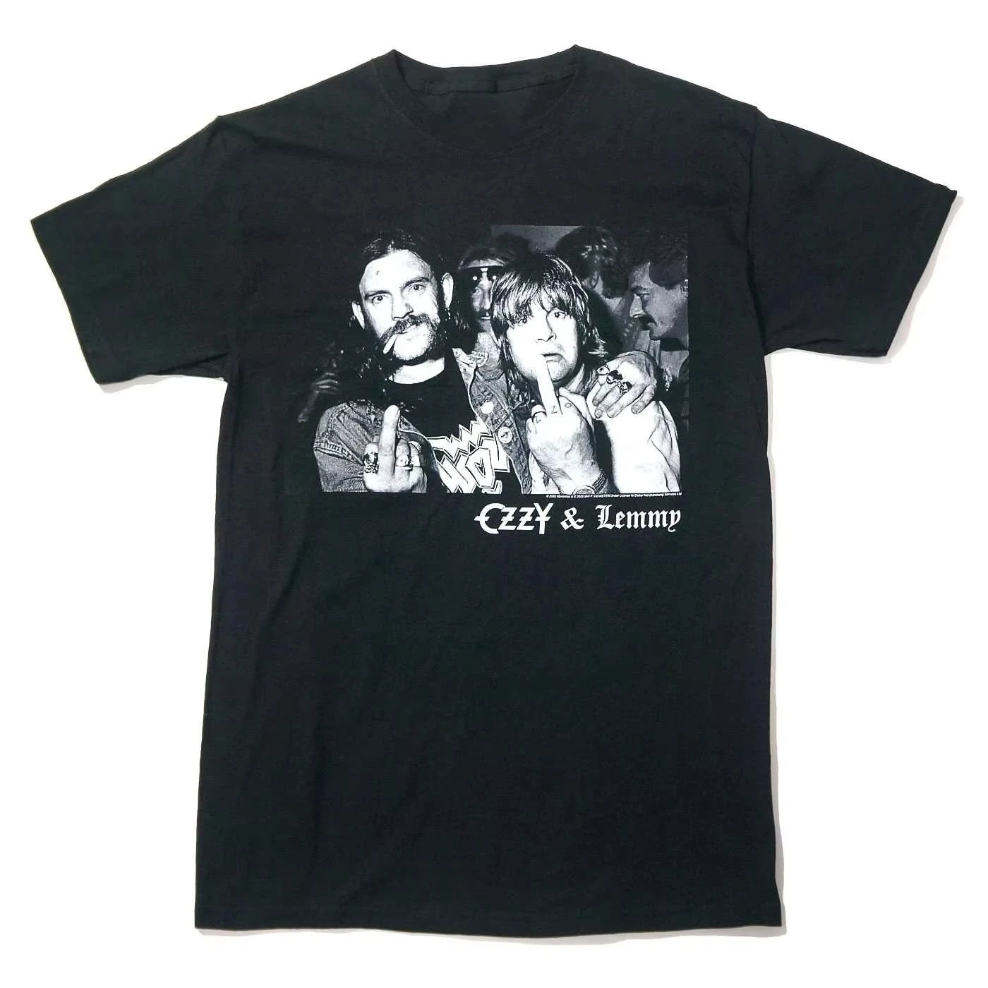 

2025 Ozzy and Lemmy Graphic Printing Summer Luxury Brand Cotton Men's and Women's T-Shirts Short Sleeves Street Fashion Trend