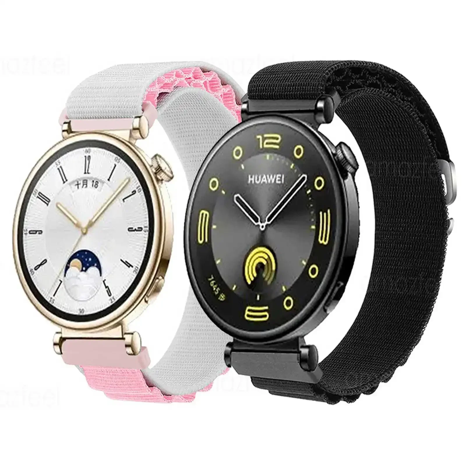 Huawei Watch GT 4用ナイロンストラップ,スマートウォッチストラップ,mibro t1,Garmin venu 3s vivoactive 2s,18mm, 41mm