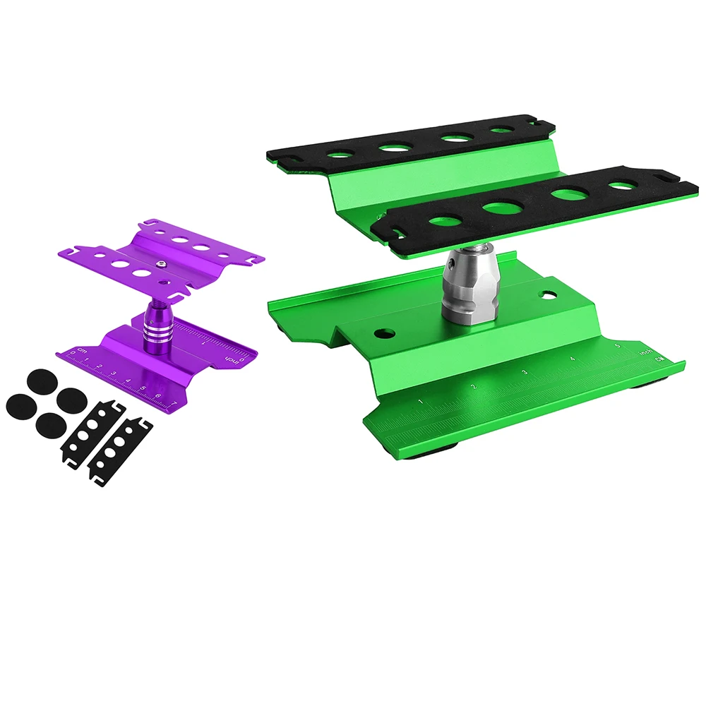 RC Auto's Gereedschap Verhogingswerkstandaard Montageplatform 360 Graden Draaibaar Reparatiestation voor 1/8 1/10 1/18 1/24 Buggy Crawler Auto - afbeelding 2