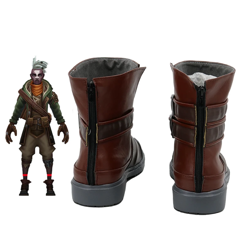 Game LOL Ekko Cosplay Shoes Boots Halloween Cosplay Costume Accessory