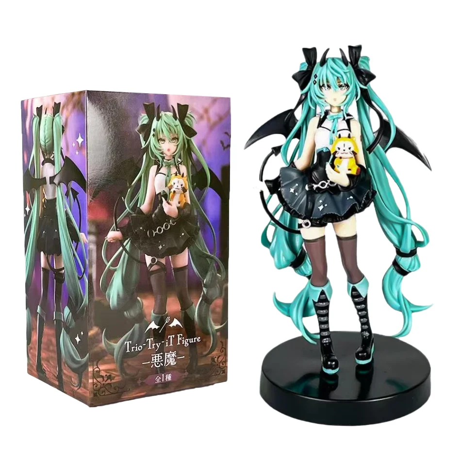 Hatsune Miku Desktop Leuke Actie Blind Box 14-20 Cm Staande En Zitten Versie Anime Beeldje Kawaii meisje Model Speelgoed Gift