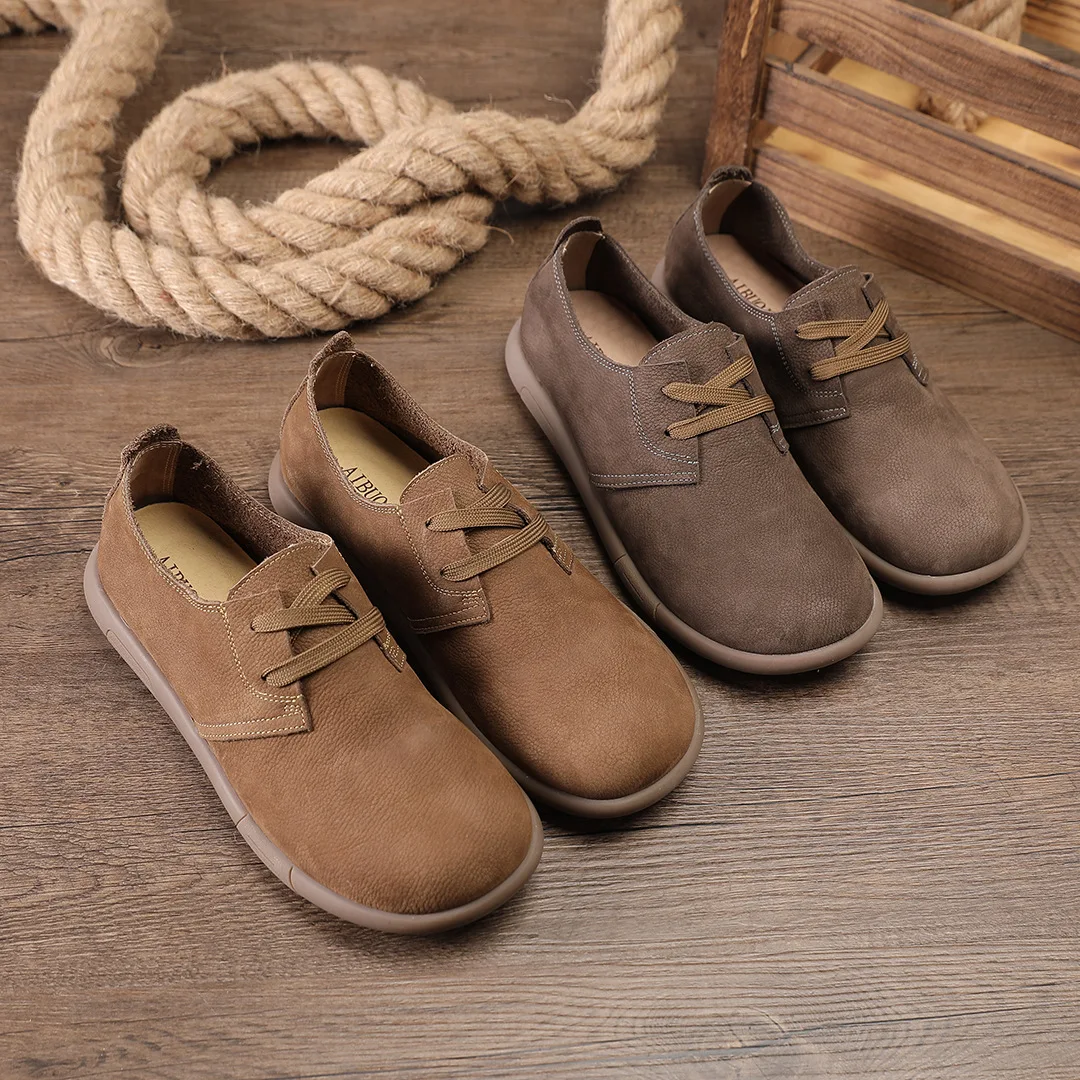 

Lightweight Breathable Retro Single-Layer Lace-Up Leather Shoes British Casual First Layer Cowhide Men's Shoes