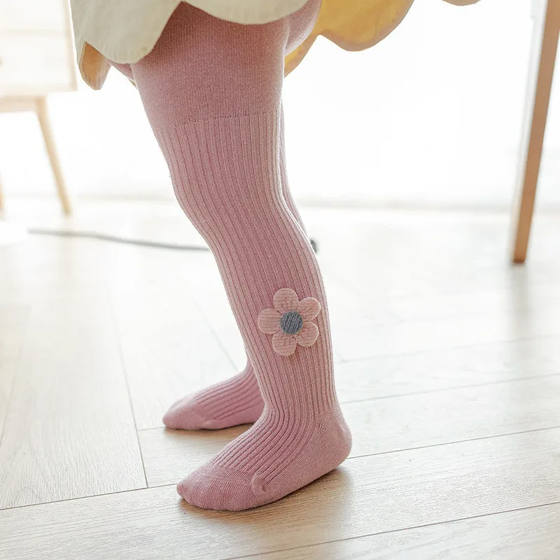 Baby Tights Children Age Season with Thick Cotton Pure Render Children Pantyhose Girls Baby Big Pp Even Foot Tights