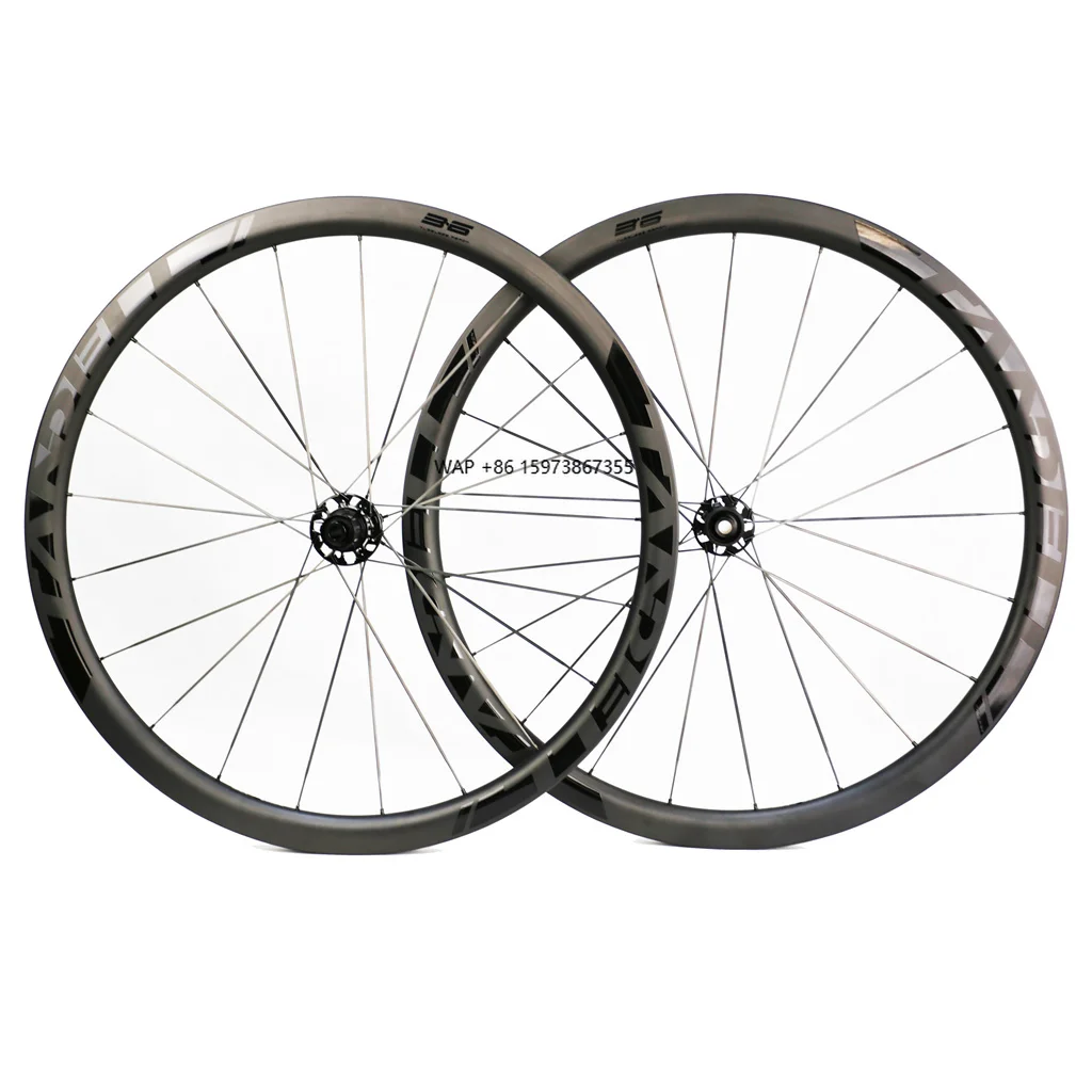 

700c Road Carbon Wheelset 11 Speed Hub 36mm Depth Clincher Bike Rim Bicycle Brake Disc Brake Thru Axle Cycle Wheelset