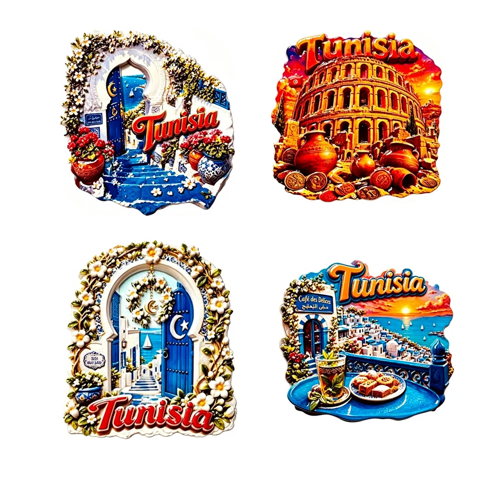 Africa  Tunisia  3D Fridge Magnets Tourism Souvenir Refrigerator Magnets Sticker