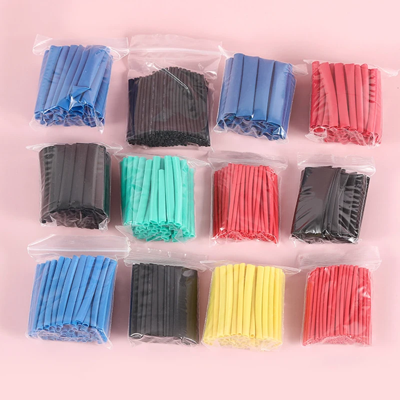 328Pcs Polyolefin Insulation Heat Shrink Tubing Tube Sleeve Wrap Wire Assortment Shrinkable Tube Wrap Wire Cable Sleeves Set Hot