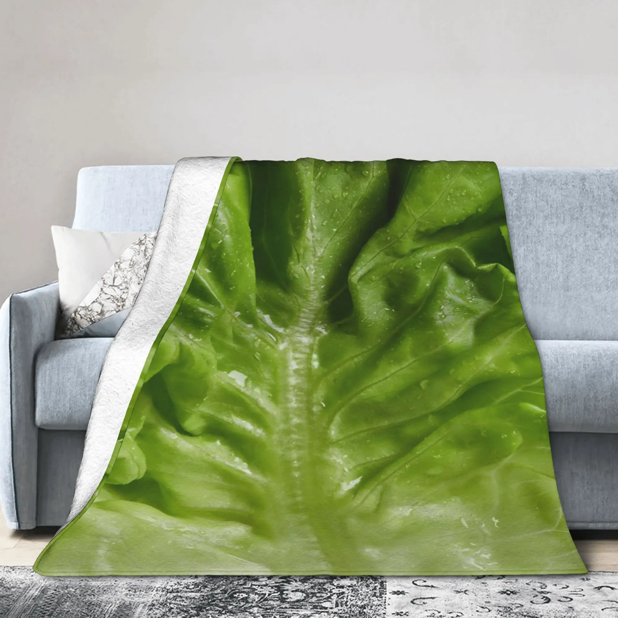 Cabbage  Blanket Velvet  Comfortable Super Soft Throw Blanket for Bedding Bedding Throws