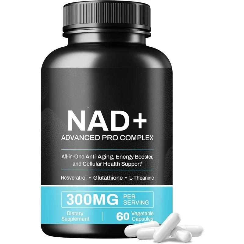 Liposomal NAD Resveratrol, Coenzyme Q10, and Green Tea - Energy, Anti Aging, and Cellular Health Support 60 Vegetarian Capsules