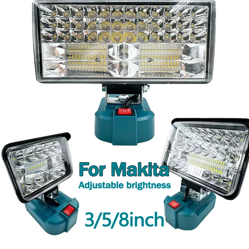 3/5/8 inch cordless flashlight Makita18V lithium-ion battery Led work light emergency light camping site light