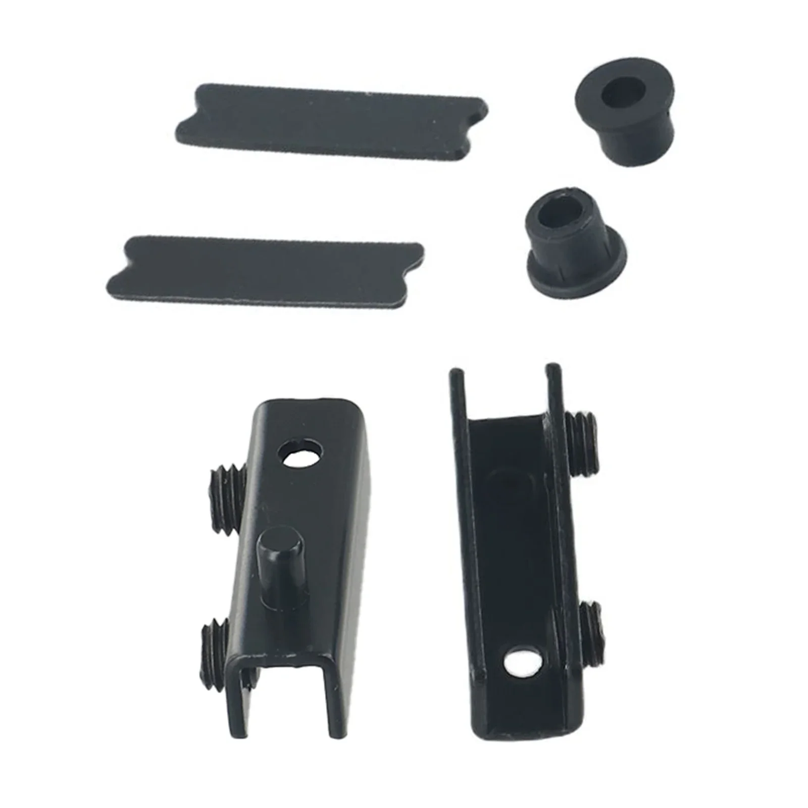 

2set Glass Door Hinges With Rubber Pads Gel Cap For 5~6mm Glass No Drilling Rust-Proof Premium Stainless Steel Glass Door Hinges