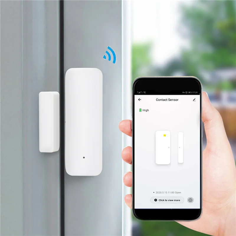 B44C 2X TUYA Zigbee 3.0 Smart Window Door Sensor Zigbee 3.0 Wireless Connection For Smart Echo Hub Smartlife App