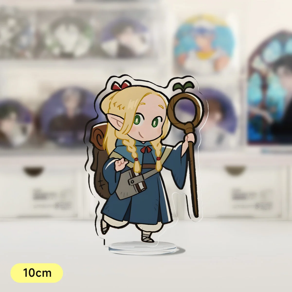 Anime Delicious in Dungeon Meshi Lilo and Stitch Pendant Acrylic Stand Figure Display 10CM Model Plate Desk Display Ornament