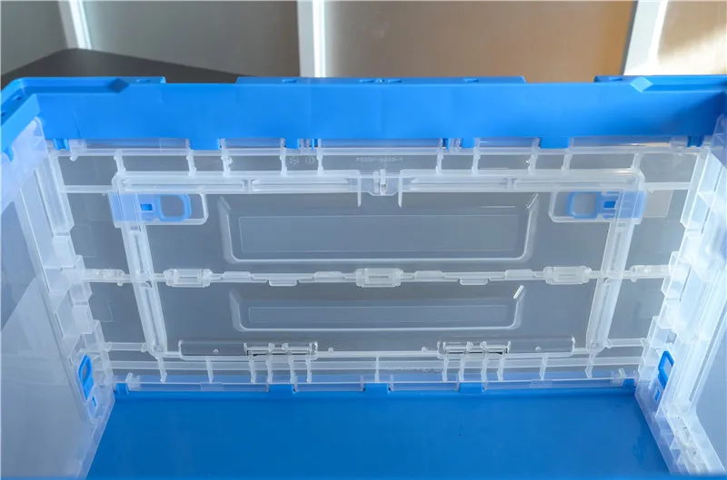 Plastic Multi Purpose Storage Foldable Plastic Box Storage Solid Box with Open Front Crate Container for Transportin