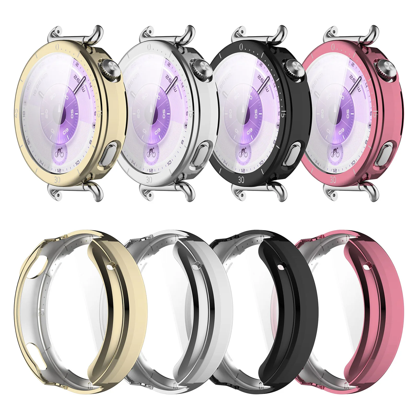 TPU Protective Case For Huawei Watch GT6 42mm All-around Bumper Smartwatch Scale Electroplating Cover For GT6 42mm Accessories
