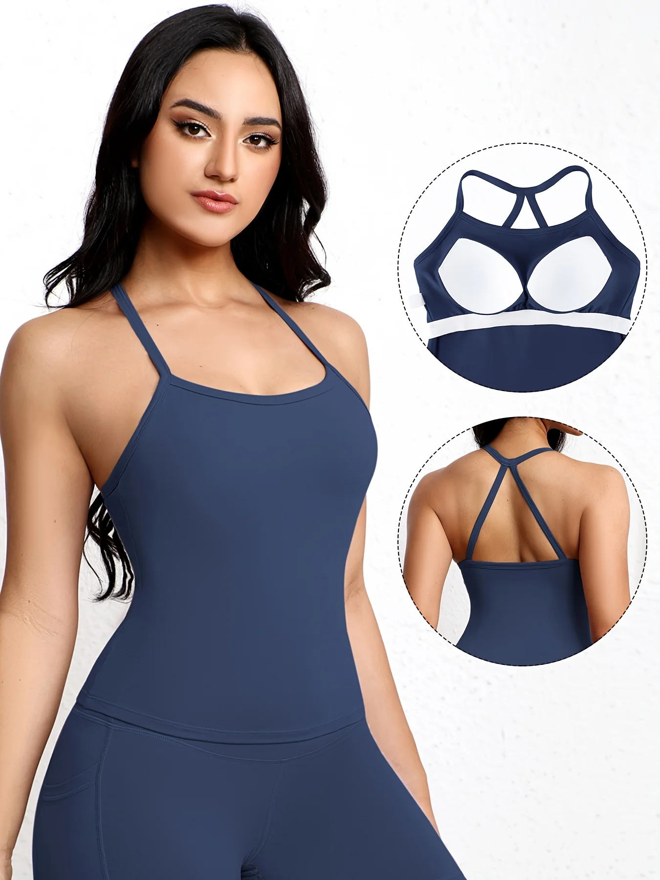 Solid Color Women Gym Yoga Naked Feeling Sexy Cross Back Y shape Sports Bra Fitness Yoga Jogging Workout Sports Women Sling