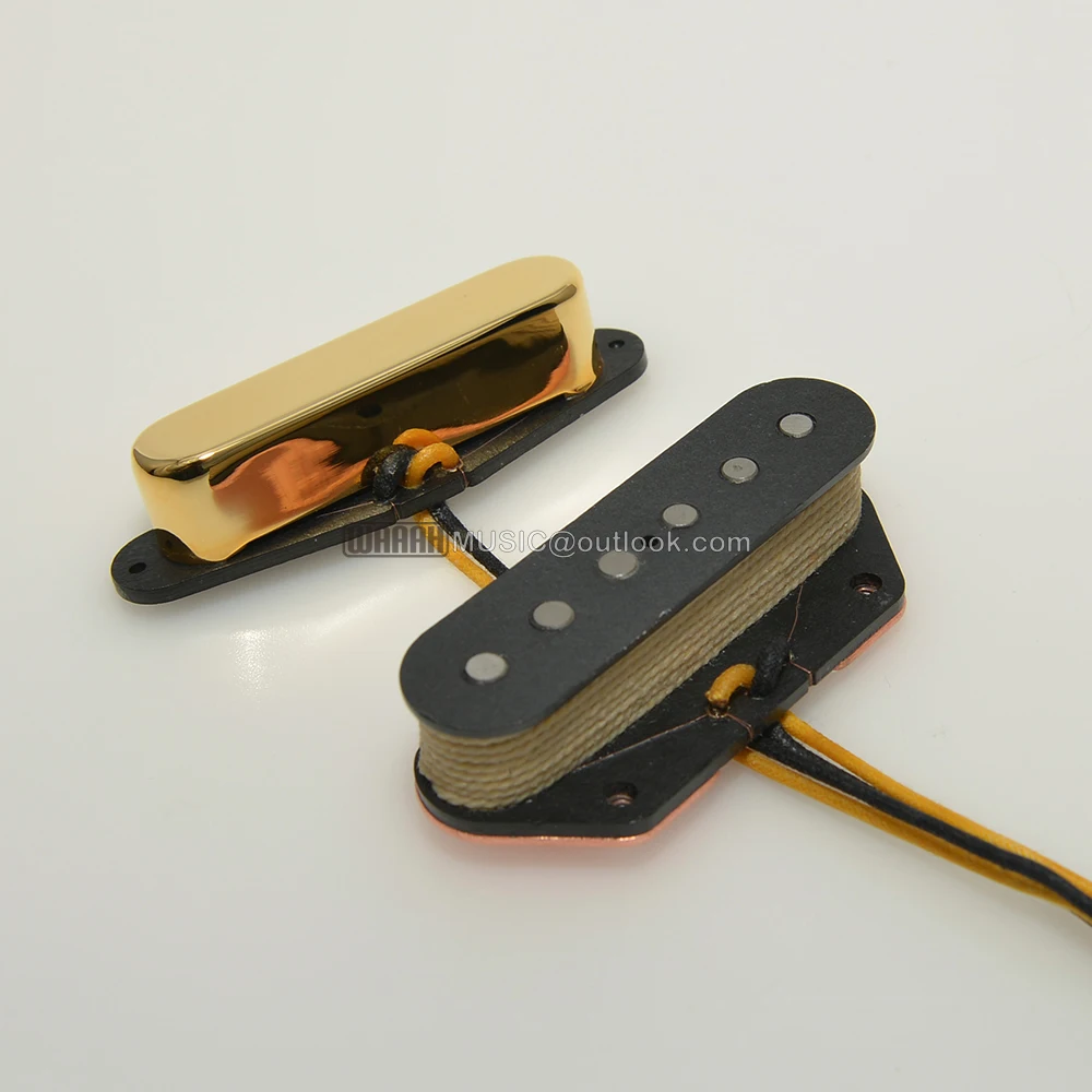 Alnico 5-Alnico 3 Electric Guitar Pickup Nickel Gold Cover For TL Electric Guitar