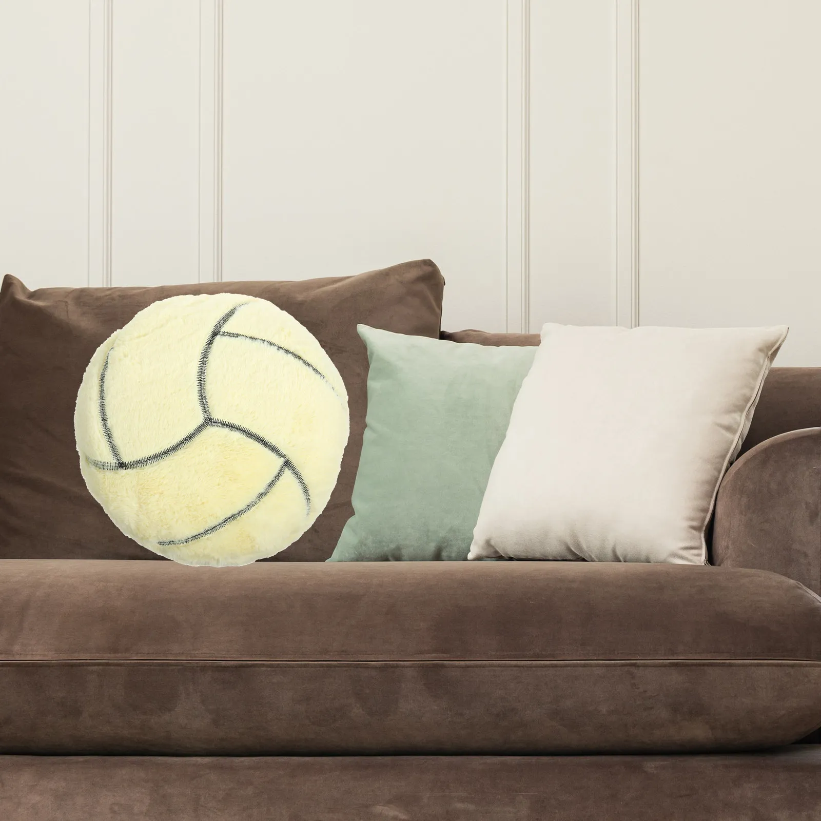 

Simulation Volleyball Stuffed Cushion Soft Ball Throw Pillow Kids Hugging Cuddling Home Office Decor Gift Ball