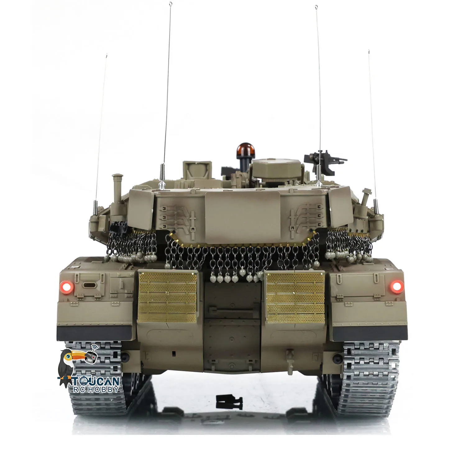 1/16 Scale Henglong IDF Merkava MK IV RC ถังโลหะแทร็กแผนที่ล้อรีโมทคอนโทรลทหารสําหรับผู้ใหญ่