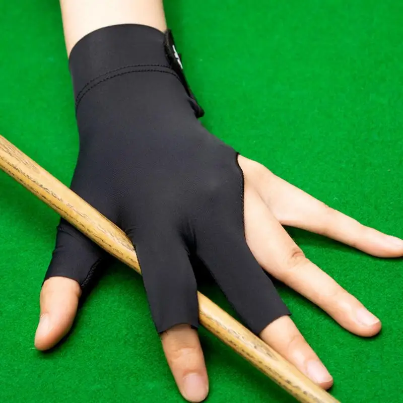 Pool Gloves 1PC Anti-slip Snooker Cue Sport Gloves Sports Gear For Novice And Professionals Wear On The Left Hand