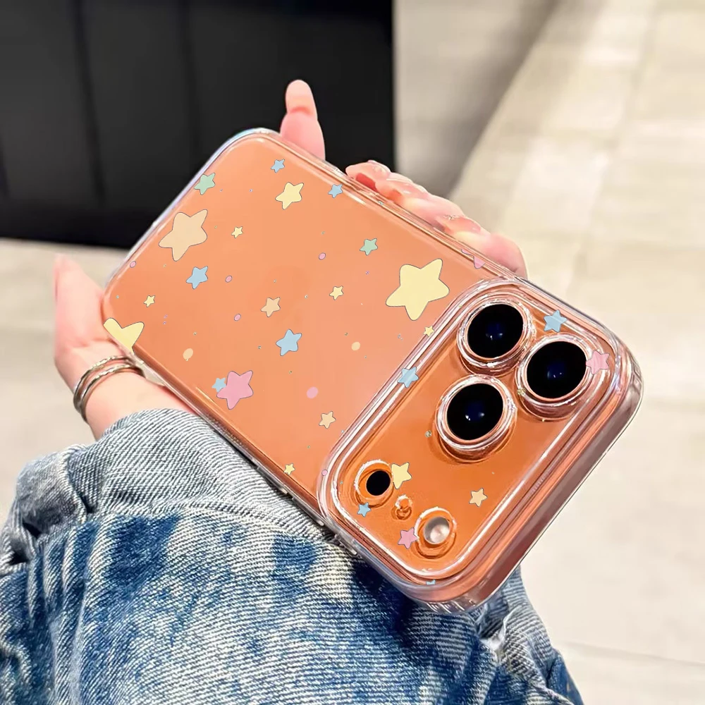 Floating Magic Stars Clear Phone Case For Xiaomi Redmi Note 14 Pro 13 12 Note 11 10 Pro + 13C 5G 4G Soft Shockproof TPU Cover view 2