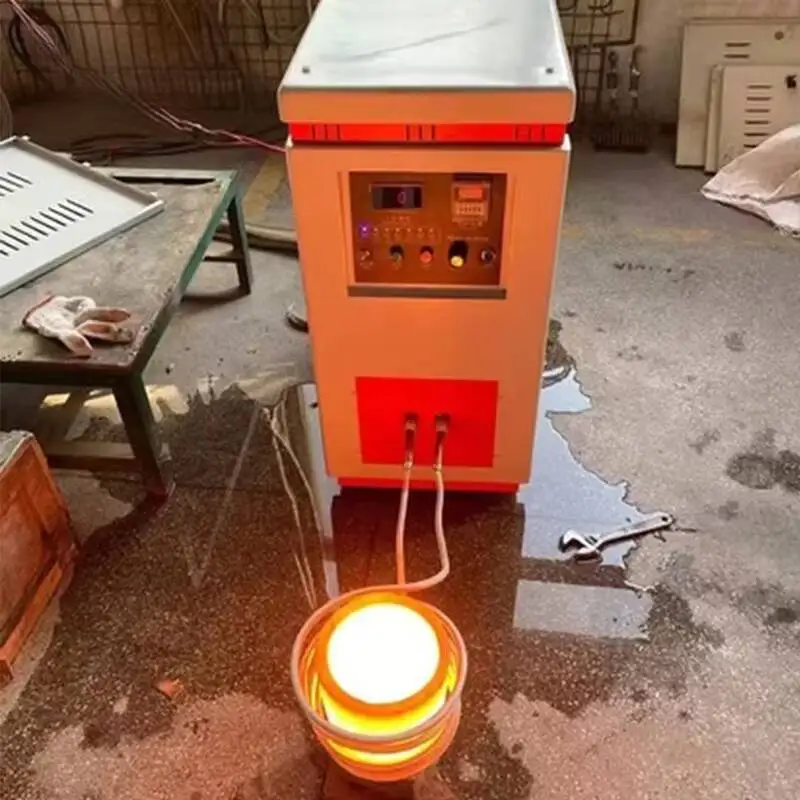 

30KG 50KG 80KG Oven Electric Induction Cast Iron Melting Furnace Cooper Scrap Production Machine Mini