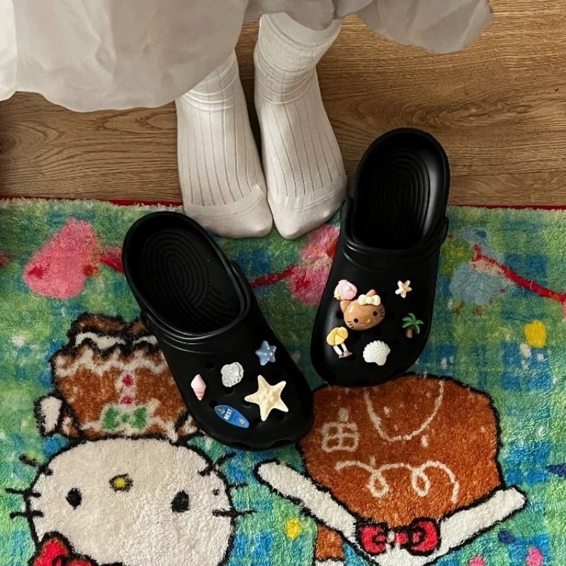 11PCS JIBBITZ Charms Hello Kitty DIY Shoe Decoration Includes Starfish, Shell, and Accessories for Shoes Xmas Party Gifts Favors