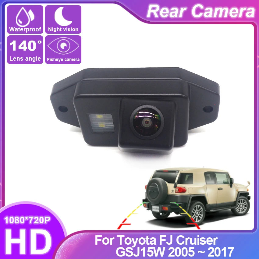 

Rear View Camera For Toyota FJ Cruiser GSJ15W 2005 ~ 2017 SUV LHD CCD Night Vision Reversing Camera license plate camera backup