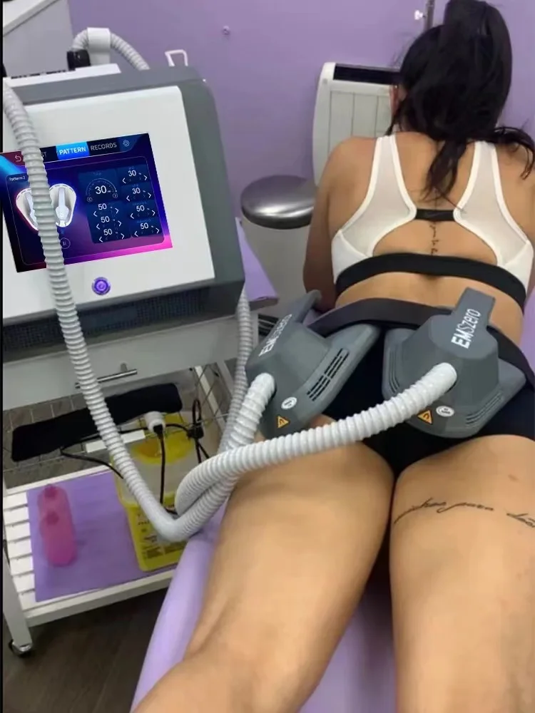 

Аппарат для коррекции фигуры EMS Myoslim с миостимуляцией и радиочастотой 6500 Вт для похудения, сжигания жира и снижения веса