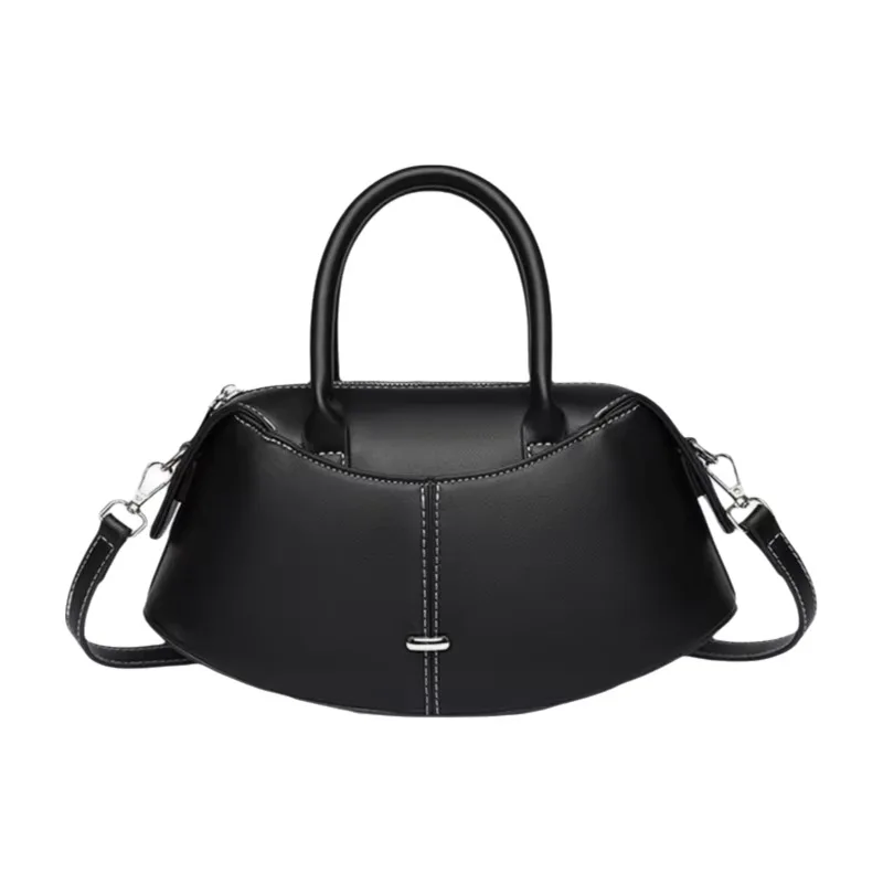 Pu Leather Shoulder Crossbody Bag for Women, Lightweight Small Tote Bag, Simple Commuter Handbag, Multi-Color Versatile Niche Design